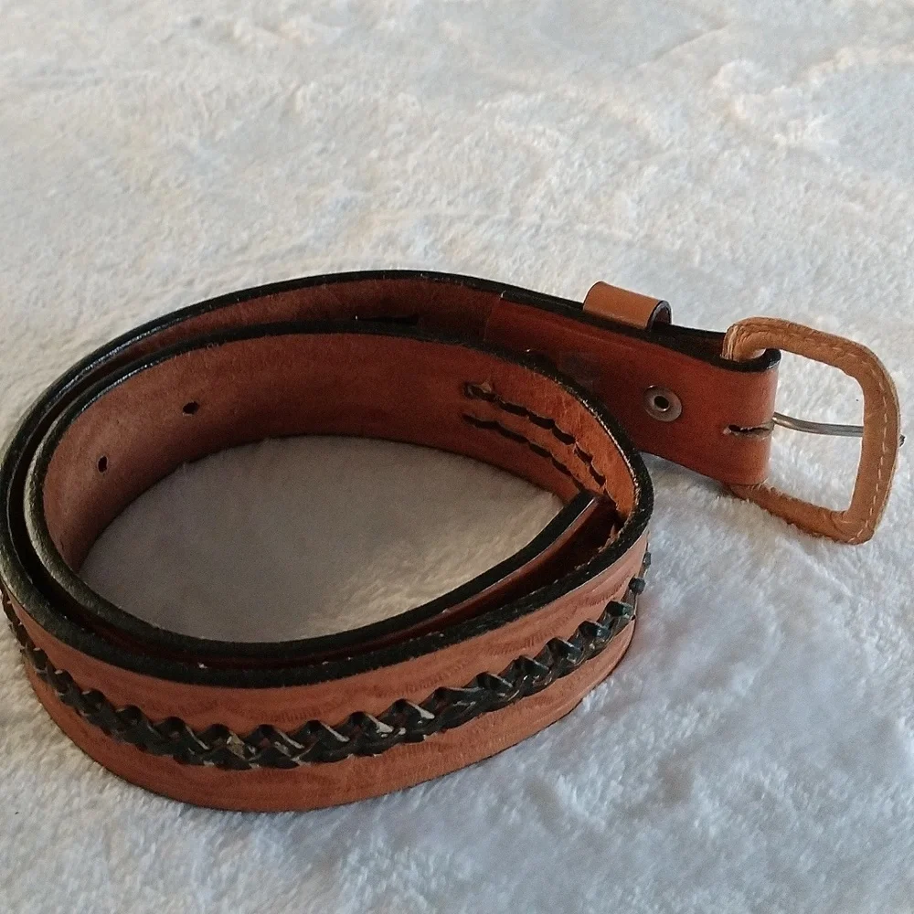Leather belt